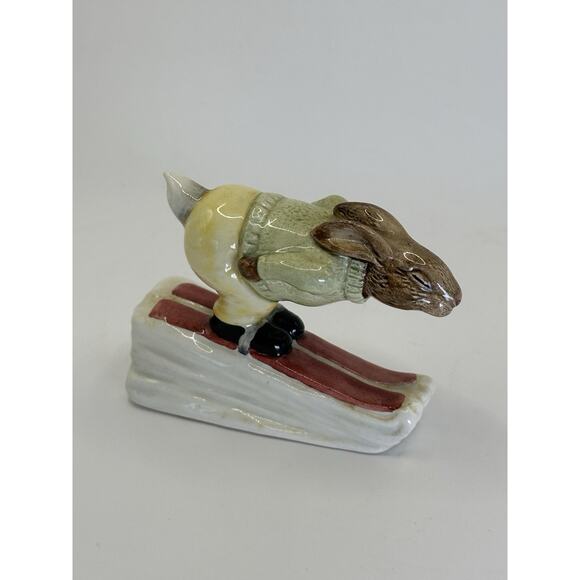 Royal Doulton Bunnykins Down Hill Skier"Porcelain 1984 Made In England Figurine - Picture 2 of 10
